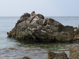 rocks and sea