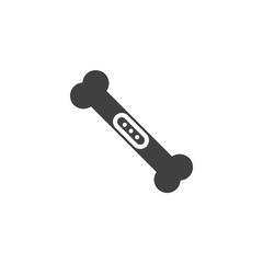 Broken bone rehabilitation vector icon. filled flat sign for mobile concept and web design. Human bone surgery glyph icon. Symbol, logo illustration. Vector graphics