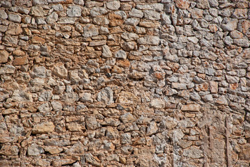 Typische Steinmauer auf Mallorca, Balearen