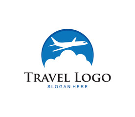 Travel Logo. Airplane design, airplane tickets, travel agencies