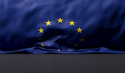 European flag waving background
