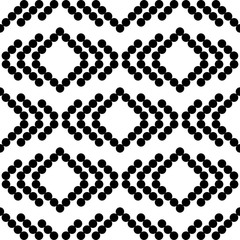 Polka dots seamless pattern. Mosaic of ethnic figures. Patterned texture. Geometric background. Can be used for wallpaper, textile, invitation card, wrapping, web page background.