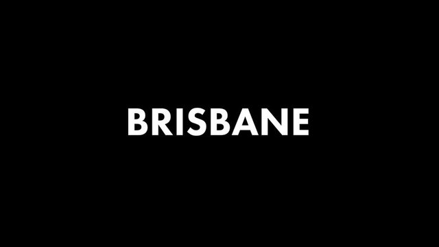 Glitch Text Effect Brisbane black background