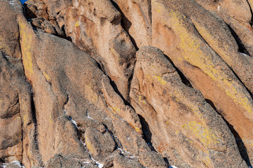 Felsformation in der Mongolei, Asien