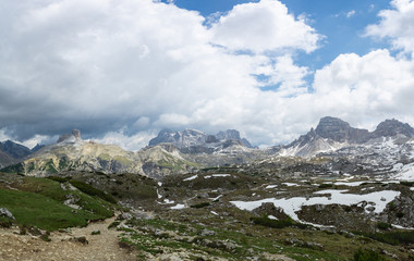 Beautiful alpine landscape. Sesto Dolomites, South Tyrol, Italy