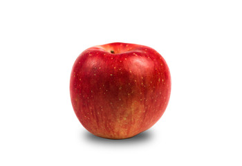 red apple with white background
