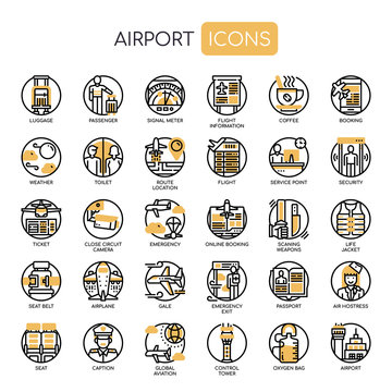 Airport , Thin Line and Pixel Perfect Icons