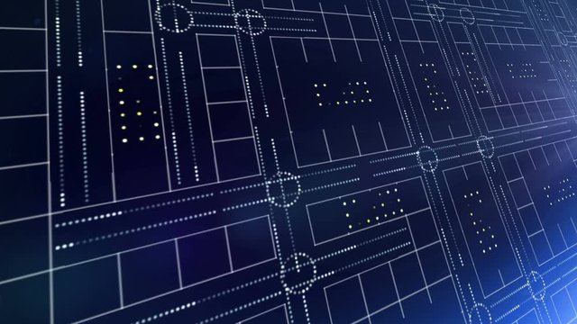 line circle light technology background 4K