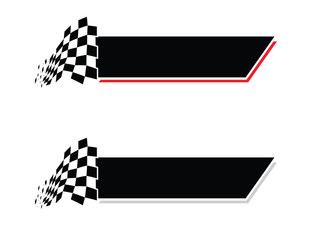 Race flag icon, simple design illustration vector