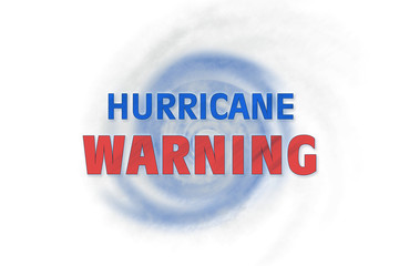 Weather illustration. Hurricane warning. Tropical storm.
