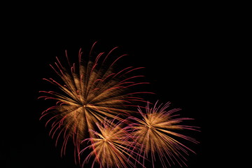 Fireworks in Shibetsu, Hokkaido, Japan