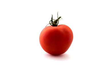 fresh tomato isolated on white background