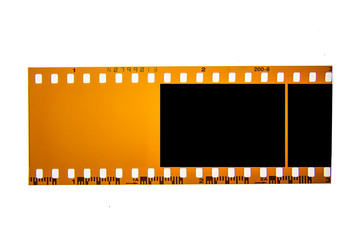 (35 mm.) film frame.With white space.film camera.