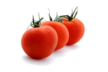 Fresh tomato isolated on white background