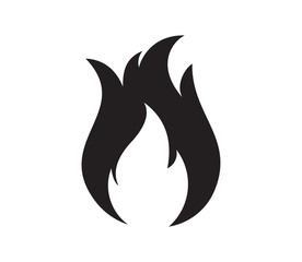 Fire flame logo vector illustration design template