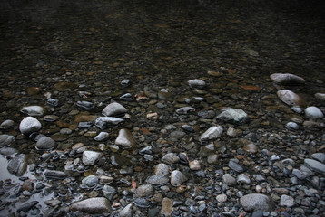 Rock in the river 
