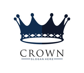 Crown Logo Template vector icon illustration design - Vector