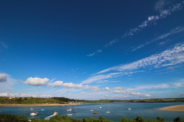 End of estuary and beach, Padstow - Cornwall, England 