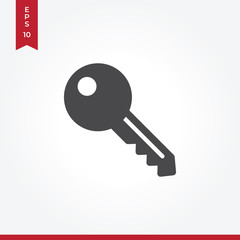 House key vector icon in modern style for web site and mobile app
