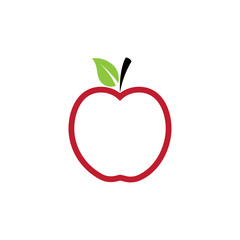 Apple vector illustration design icon logo