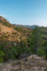 Fototapeta na wymiar Mountains in prat del comte de Tarragona