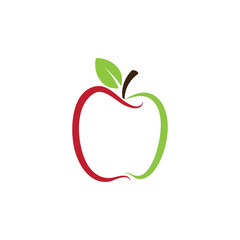 Apple vector illustration design icon logo