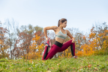 female fitness outdoors