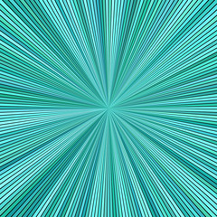 Obraz premium Turquoise psychedelic abstract striped star burst background design - vector exlosive illustration