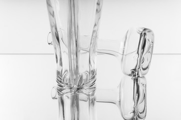 glasses on white background