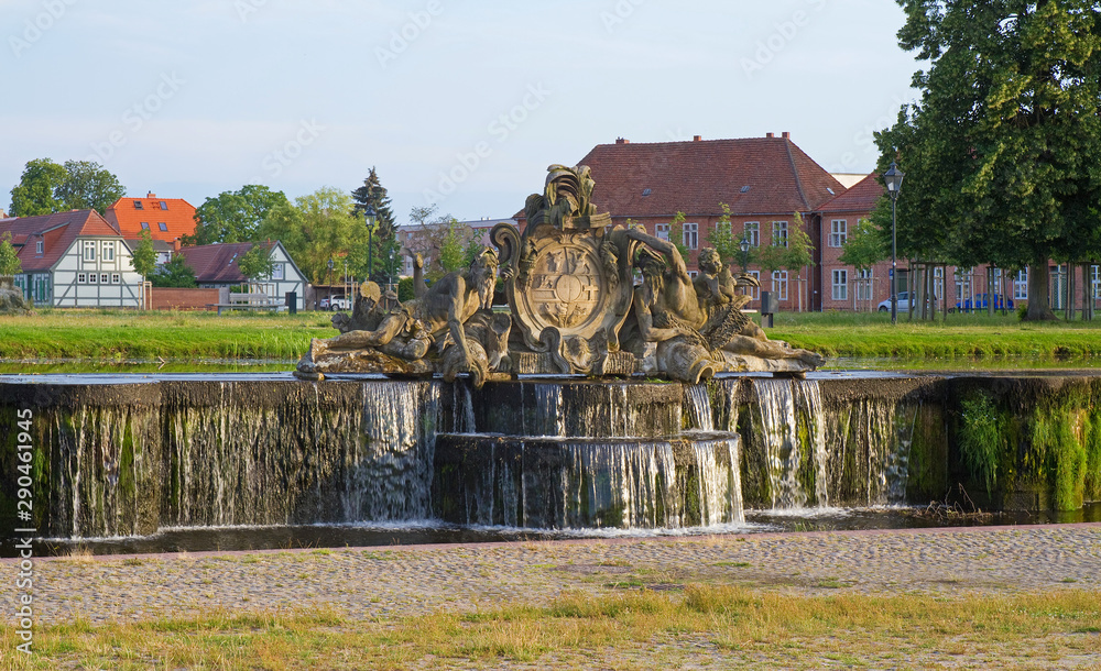 Poster kaskaden am schloss ludwigslust