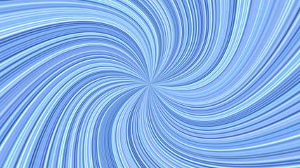 Fototapeta premium Blue psychedelic abstract swirl stripe background - vector curved ray design