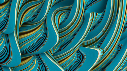 Elegant line background. 3d illustration, 3d rendering.