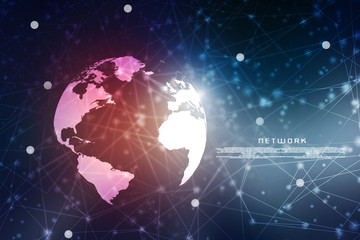 2d illustration technology background