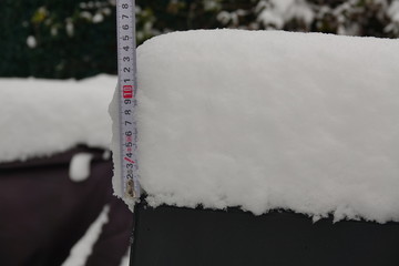 15 cm of snow