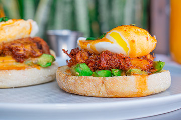 Huevos benedictinos from mexican food
