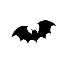 Fototapeta premium A Bat icon silhouette for helloween party