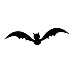 A Bat icon silhouette for helloween party