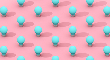 blue lightbulbs pattern