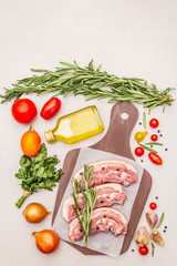 Raw pork belly with rind, peritoneum meat