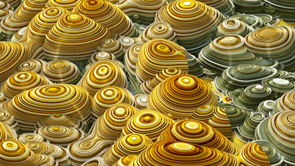 Colorful volumetric abstract background with texture. 3d illustration, 3d rendering.