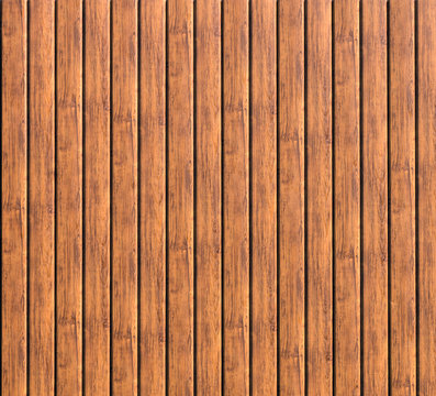 Brown wooden vintage rustic beautiful parallel boards serving as floor, pallet, fence, wall, table. Modern trendy abstract seamless texture background