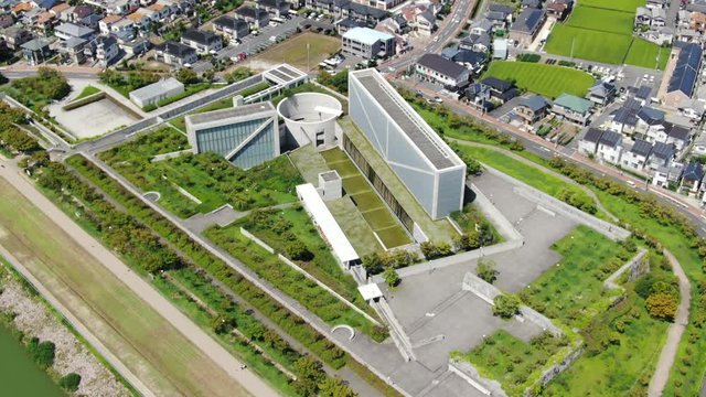 Osaka Prefectural Sayamaike Museum,aerial photography