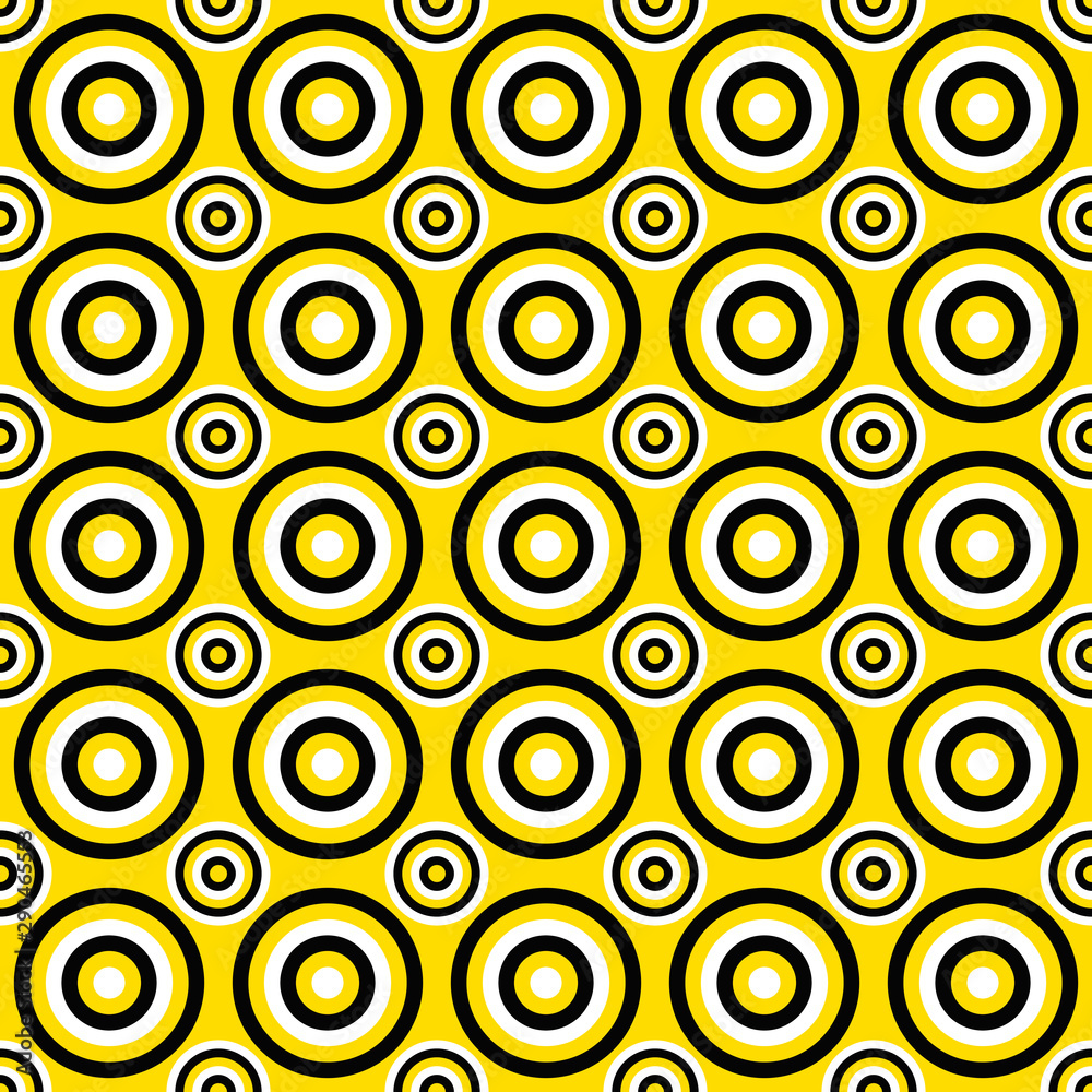 Poster geometrical repeating pattern - vector circle background design