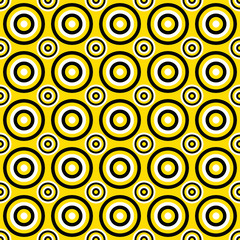 Geometrical repeating pattern - vector circle background design