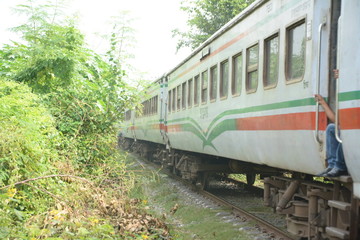 Fototapeta premium Train going in the 