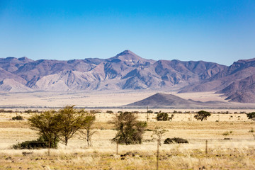 Fototapeta premium Mountain landscape in the desert, Namib Naukluft Park, Namibia