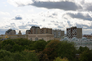 Fototapeta na wymiar View of the Meshchansky city block. Moscow, Russia