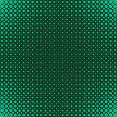 Green abstract halftone circle pattern background - vector graphic from dots