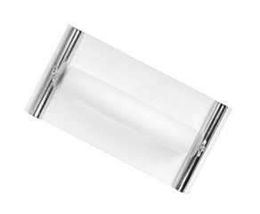 Sandpaper holder  on top on an isolated white background