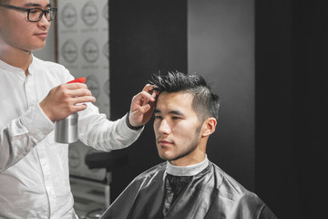 Handsome Young Hairdresser.